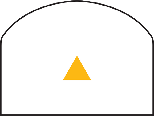 Trijicon RMR Dual Illuminated Sight 12.9 MOA Amber Triangle RM08-C-700258
