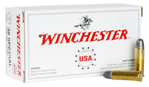 Winchester USA 38 Special 150 Grain Lead Round Nose Q4196