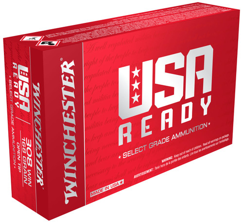 Winchester USA Ready 308 Win 168 Grain Open Tip Range RED308