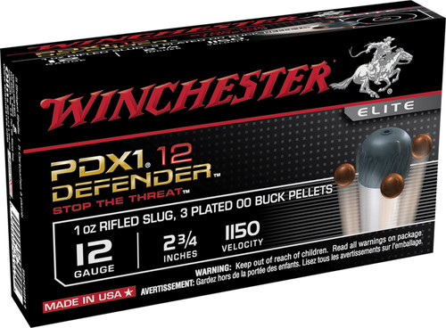 Winchester Defender 12 GA 1 oz Rifled Slug S12PDX1