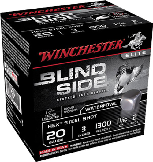 Winchester Blind Side 20 GA 1 1/16 oz 2 Shot SBS2032