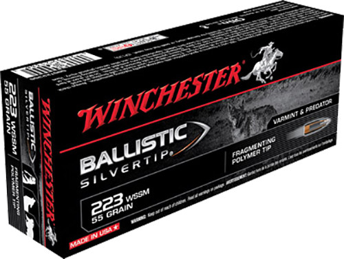 Winchester Ballistic Silvertip 223 WSSM 55 Grain Fragmenting Polymer Tip SBST223SS
