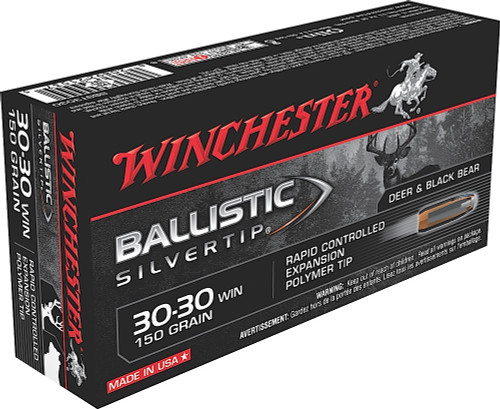 Winchester Ballistic Silvertip 30-30 Win 150 Grain Rapid Controlled Expansion Polymer Tip SBST3030