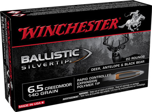 Winchester Ballistic Silvertip 6.5 Creedmoor 140 gr Rapid Controlled Expansion Polymer Tip SBST65CM
