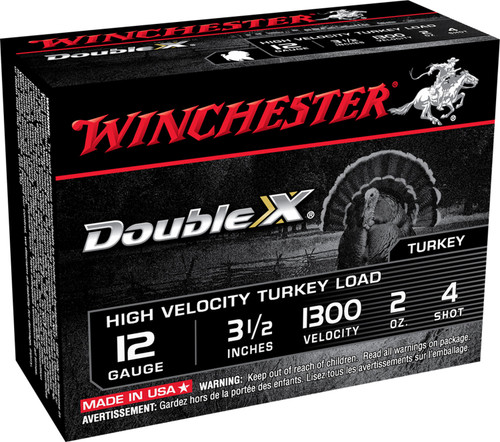 Winchester Double X High Velocity Turkey 12 GA 2 oz 4 Shot STH12354