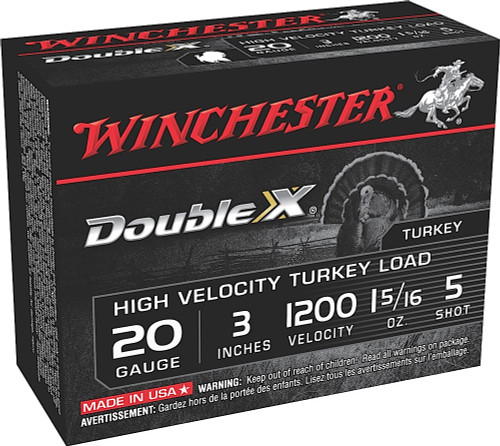 Winchester Double X High Velocity Turkey 20 GA 1 5/16 oz 5 Shot STH2035