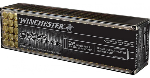 Winchester Super Suppressed 22 LR 40 Grain Lead Hollow Point SUP22LRHP