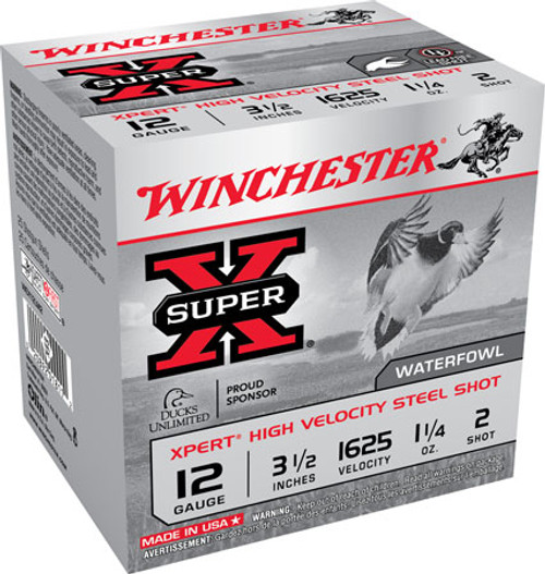 Winchester Super X Xpert High Velocity 12 GA 1 1/4 oz 2 Shot WEX12LM2