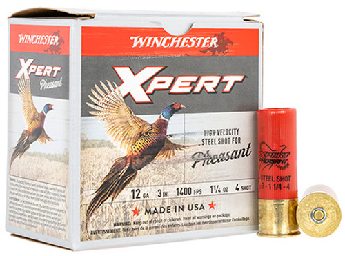 Winchester Xpert Pheasant Lead Free High Velocity 12 GA 1 1/4 oz 4 Shot WEXP123H4
