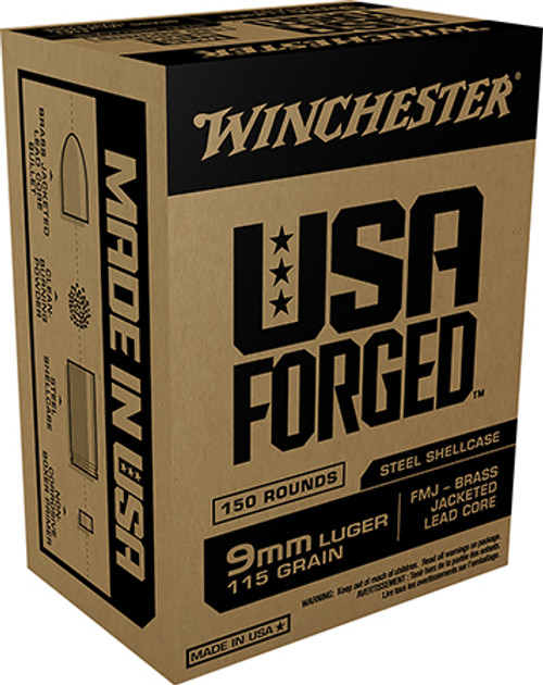 Winchester USA Forged 9mm 115 Grain Full Metal Jacket WIN9S