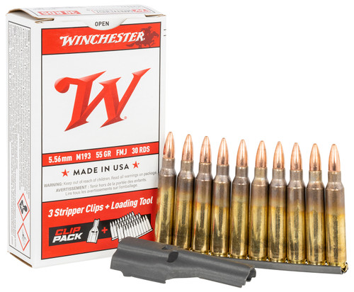 Winchester USA 5.56 NATO 55 Grain Full Metal Jacket WM193CP