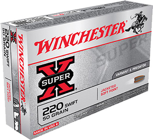 Winchester Super X 220 Swift 50 Grain Jacketed Soft Point X220S