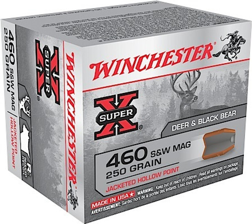 Winchester Super X 460 S&W Mag 250 Grain Jacketed Hollow Point X460SW