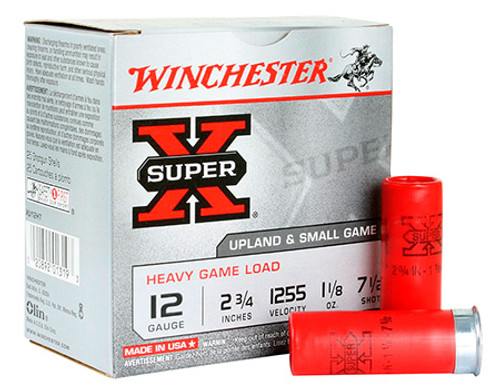 Winchester Super X 12 GA 1 1/8 oz 7.5 Shot XU12H7