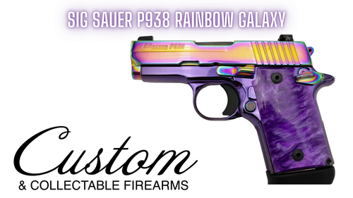 CNC Exclusive Sig Sauer P938 9mm Rainbow Galaxy