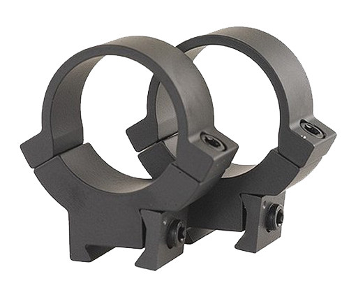 Warne Maxima Rimfire Scope Rings Medium 1" Black Steel 721M