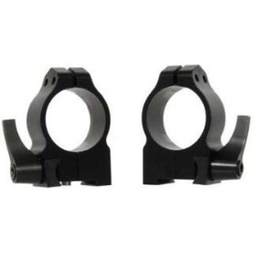 Warne Maxima Ruger M77 Scope Rings Medium 1" Black Steel 1R7M