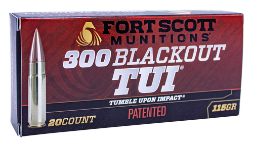 Fort Scott Tumble Upon Impact 300 Blackout 115 gr Solid Copper Spun 300115SCV