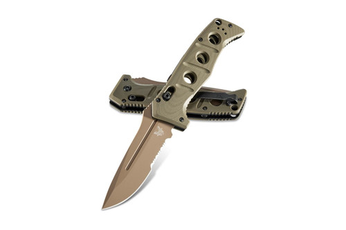 Benchmade Auto Adamas 3.78" Folding Drop-Point Flat Earth 2750SFE-2