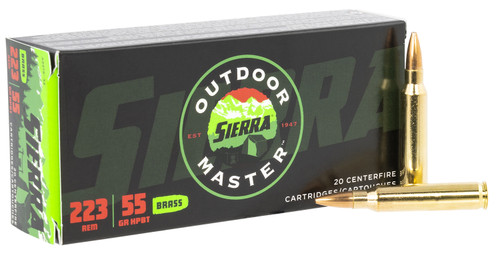 Sierra Outdoor Master 223 Rem 55 Grain Hollow Point Boat-Tail A937532