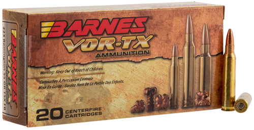 Barnes VOR-TX 223 Rem 55 Grain TSX Flat Base 21520