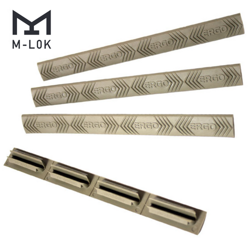 ERGO MLOK Rail Cover Dark Earth 4332-4PK-(ERGO)-DE