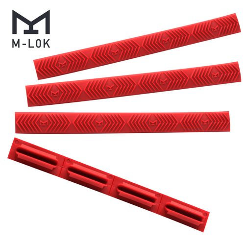 ERGO MLOK Rail Cover Red 4332-4PK-RED