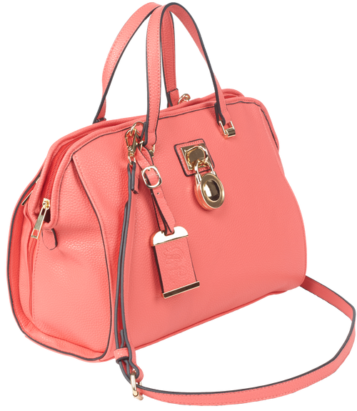 Bulldog Satchel Concealed Carry Purse Coral BDP-026