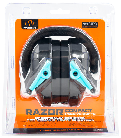 Walker's Razor Compact Passive Muff Teal GWP-CRPAS-TL