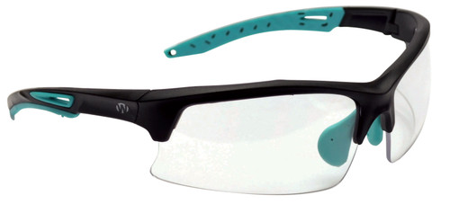 Walker's Teal Impact Resistant Sport Glasses Clear Lenses GWP-TLSGL-CLR