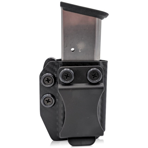 Rounded IWB/OWB Kydex Maganize Holster Carbon Fiber CEX-380-SS-CF-MAG