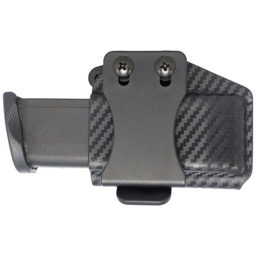 Rounded Horizontal OWB Kydex Maganize Holster Carbon Fiber CEX-940-DS-CF-HZTLMAG