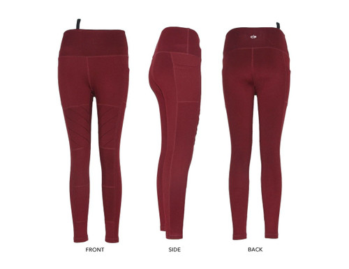 Rounded Concealed Carry Leggings Red CEX-LEGNS-BG-RH-XLG