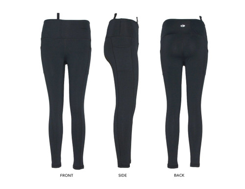 Rounded Concealed Carry Leggings Black CEX-LEGNS-BK-RH-XLG