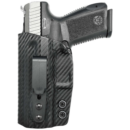 Rounded Canik TP9SF / TP9SF Elite Tuckable Holster Carbon Fiber CNK-TP9SFELT-CF-LH-TUCK