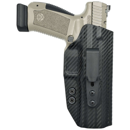 Rounded Canik TP9SFX Tuckable Holster Carbon Fiber CNK-TP9SFX-CF-LH-TUCK