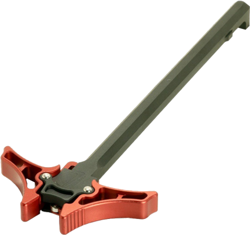 Timber Creek AR-10 Ambidexterous Charging Handle Red AR10 AMBI CH R