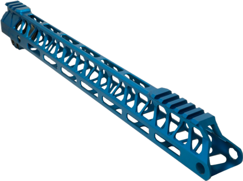 Timber Creek 15" M-LOK Ultra Light Handguard Blue UL E15 HG B