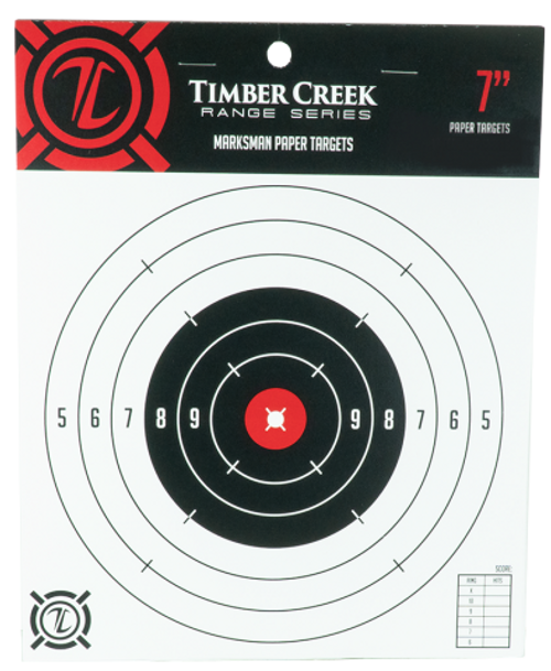 Timber Creek Marksman Paper Targets 7" 15 Pack White M 7 SRT