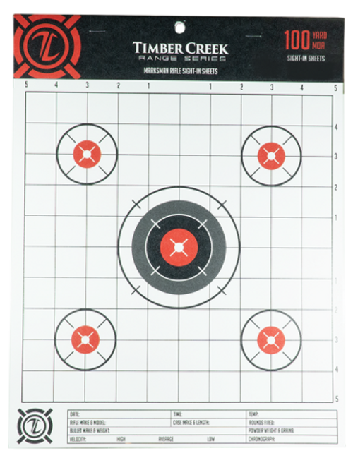 Timber Creek Marksman Paper Targets 10" 15 Pack White M12 SRT