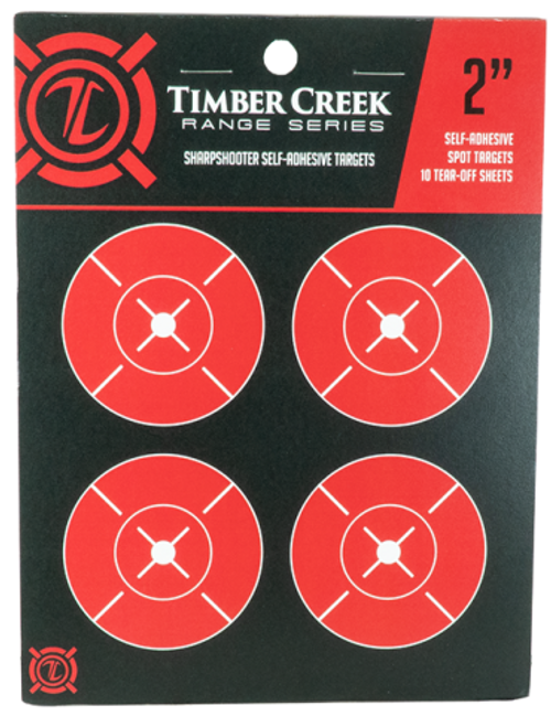 Timber Creek Sharp Shooter Self Adhesive Targets 2" 10 Pack Red S2 ST