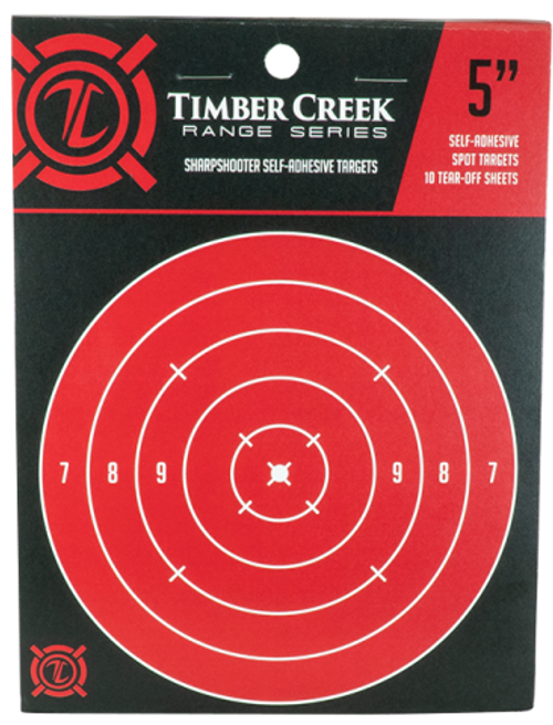 Timber Creek Sharp Shooter Self Adhesive Targets 5" 10 Pack Red S5 ST