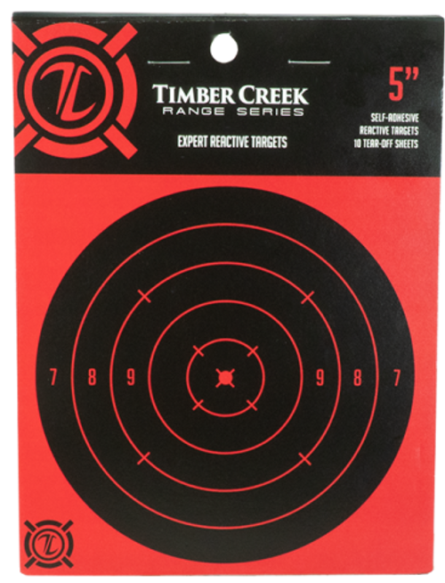 Timber Creek Expert Reactive Targets 5" 10 Pack Red E5 RT