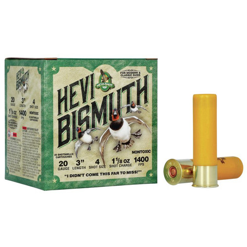 Hevi-Shot Bismuth 20 Gauge 3 in 1 1/8 oz 4 Shot HS17004