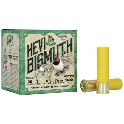 Hevi-Shot Bismuth 20 Gauge 3 in 1 1/8 oz 6 Shot HS17006