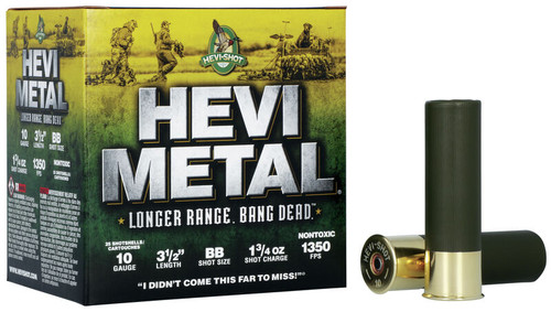 Hevi-Shot Metal Longer Range 10 Gauge 3 1/2 in 1 3/4 oz BB Shot HS37588