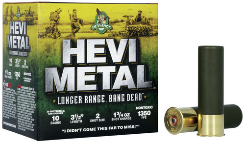 Hevi-Shot Metal Longer Range 10 Gauge 3 1/2 in 1 3/4 oz 2 Shot HS37502