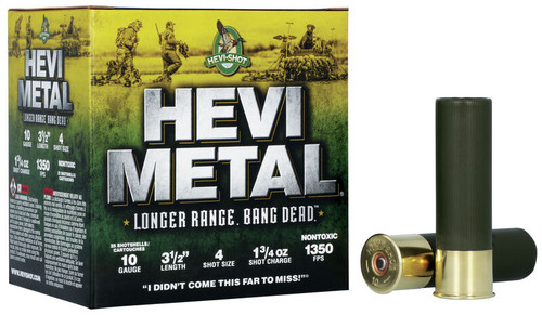 Hevi-Shot Metal Longer Range 10 Gauge 3 1/2 in 1 3/4 oz 4 Shot HS37504