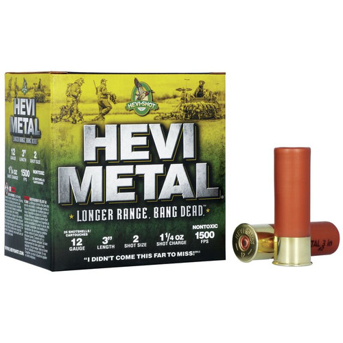 Hevi-Shot Metal Longer Range 12 Gauge 3 in 1 1/4 oz 2 Shot HS38002