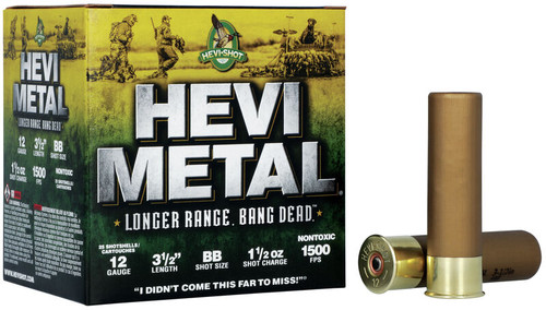 Hevi-Shot Metal Longer Range 12 Gauge 3 1/2" 1 1/2 oz BB HS38588